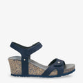 Julia Basics sandalias de piel con forro interior de piel. marino