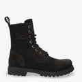 Frisia botas de piel con forro interior de piel. negro