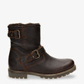 Faust botas de piel con forro interior de pelo. castaño