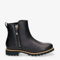 Fiore Trav botas de piel con forro interior de pelo. negro