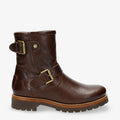Felina Igloo botas de piel con forro interior de pelo natural. marron