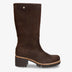 Patricia botas de piel con forro interior de pelo. marron