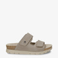 Sophie sandalias de piel con forro interior de piel. taupe