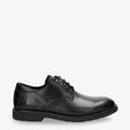 Gante zapatos de piel con forro interior de piel. negro