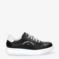 Yan sneakers de piel con forro interior de piel. negro