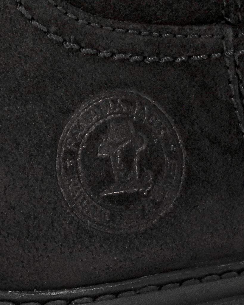 Bambina botas de piel con forro interior de pelo. negro