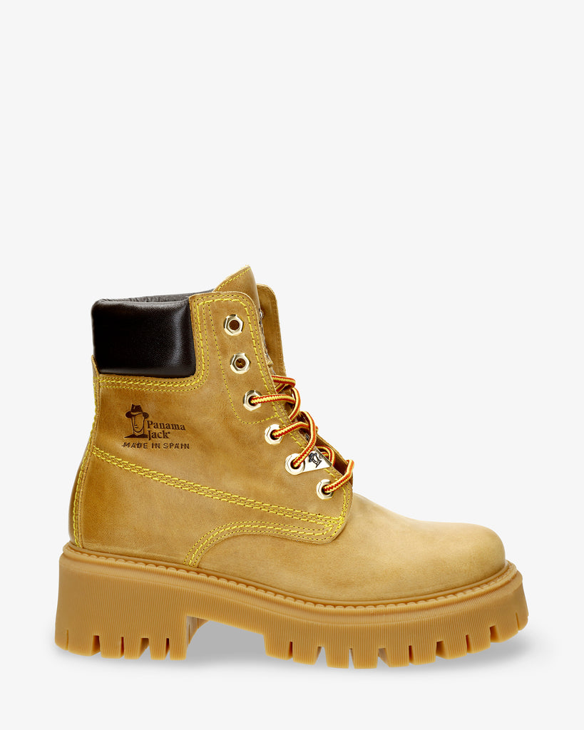 Cleo botas de piel con forro interior de piel. vintage