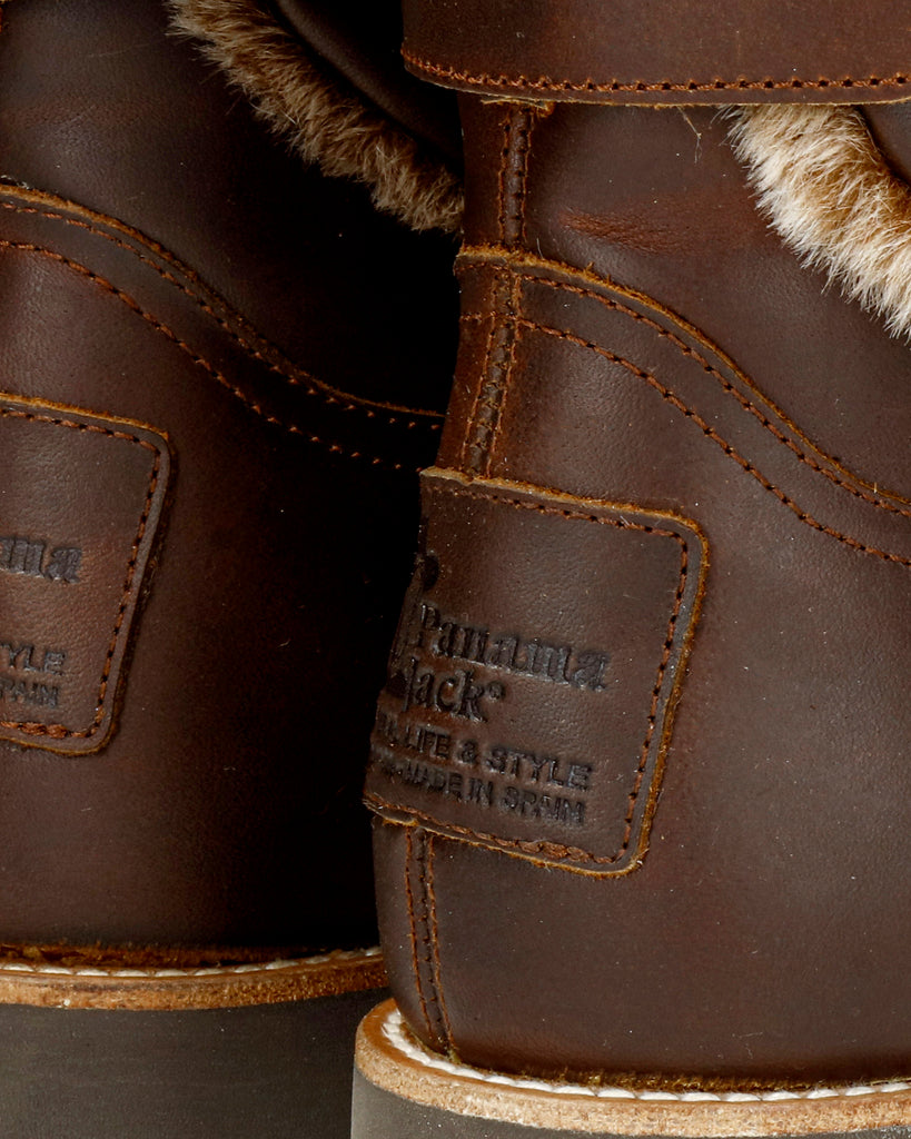 Felia Trav botas de piel con forro interior de pelo. cuero