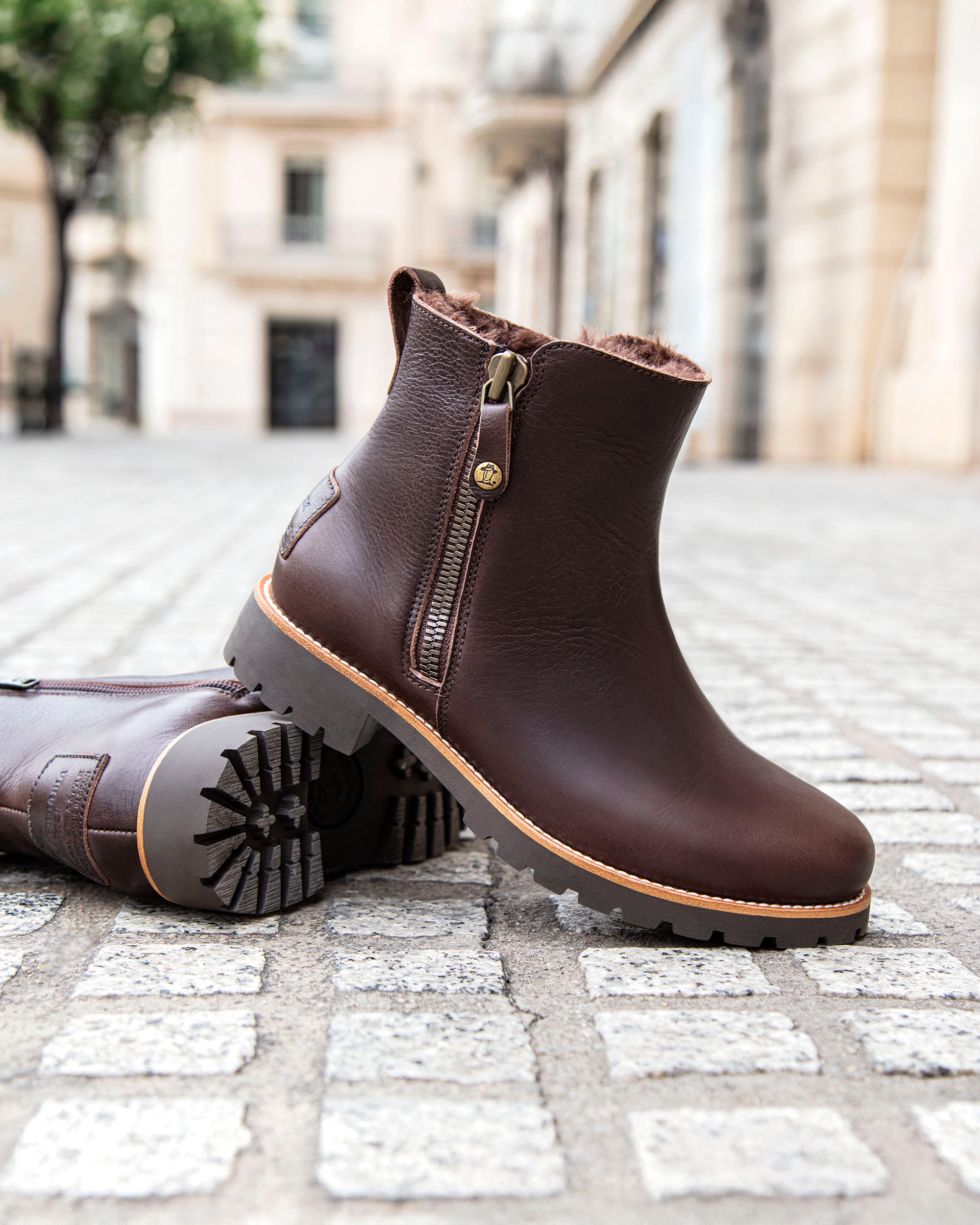 Panama Jack Winterstiefel Leder Damen Stiefel Fiore Trav B2 Für