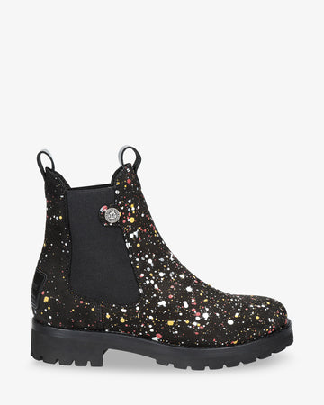 Francesca Ink botas de piel con forro interior de piel. negro