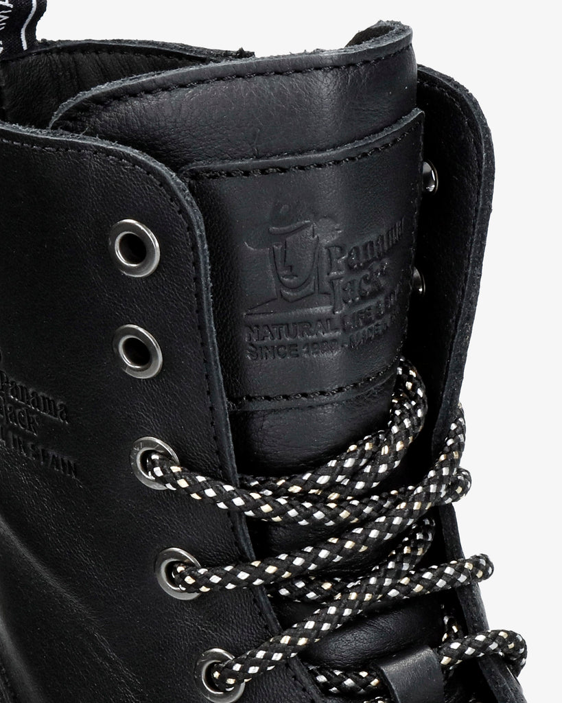 Frisia botas de piel con forro interior de piel. negro