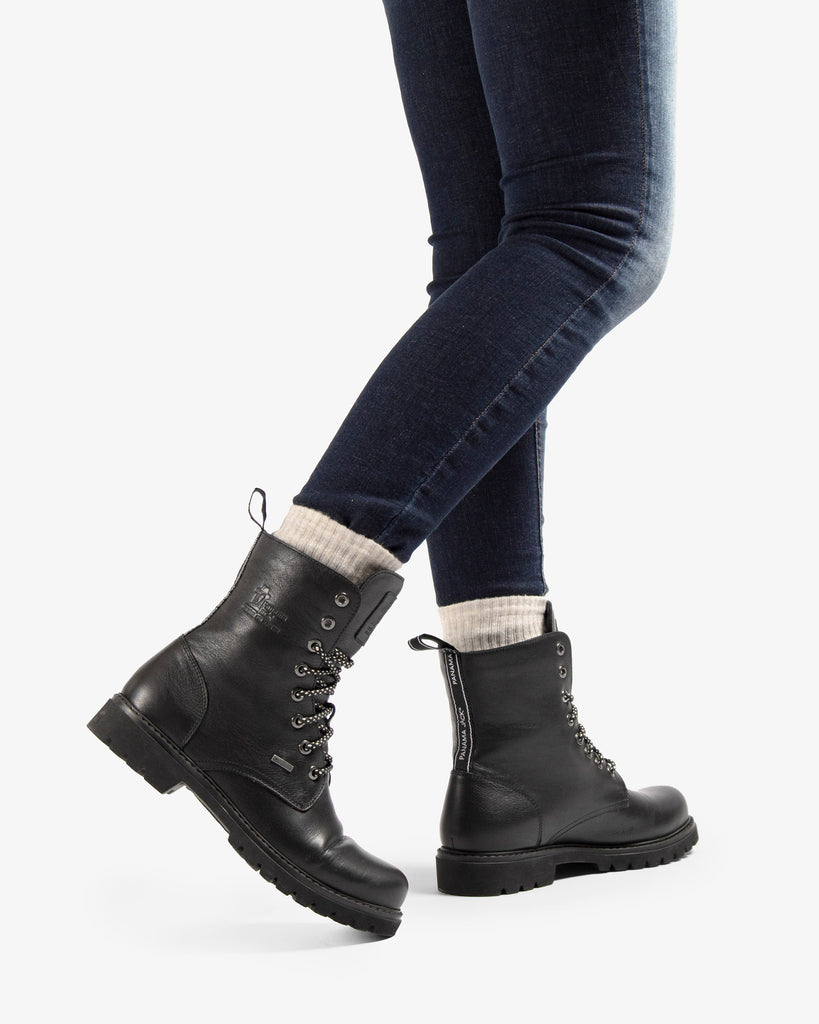 Frisia Gtx botas de piel con forro interior de gore-tex®. negro