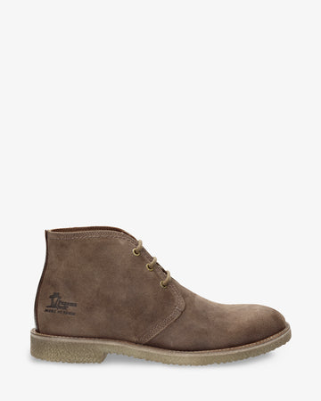 Gael botines de piel con forro interior de piel. taupe