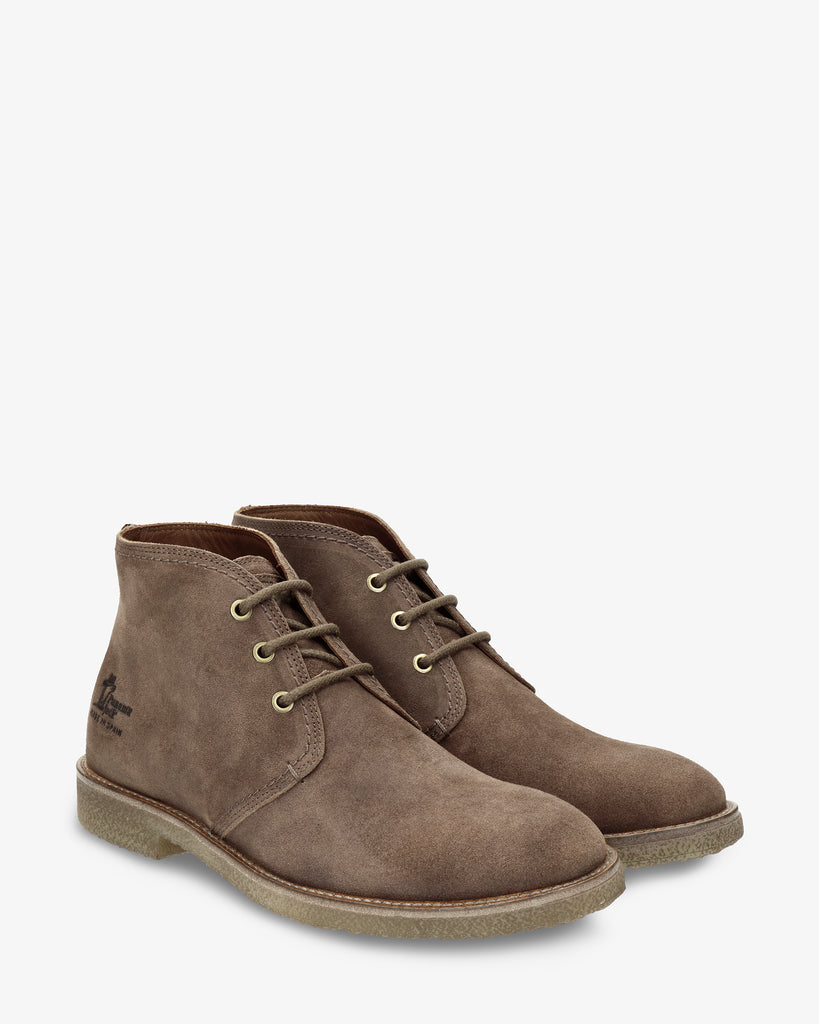 Gael botines de piel con forro interior de piel. taupe