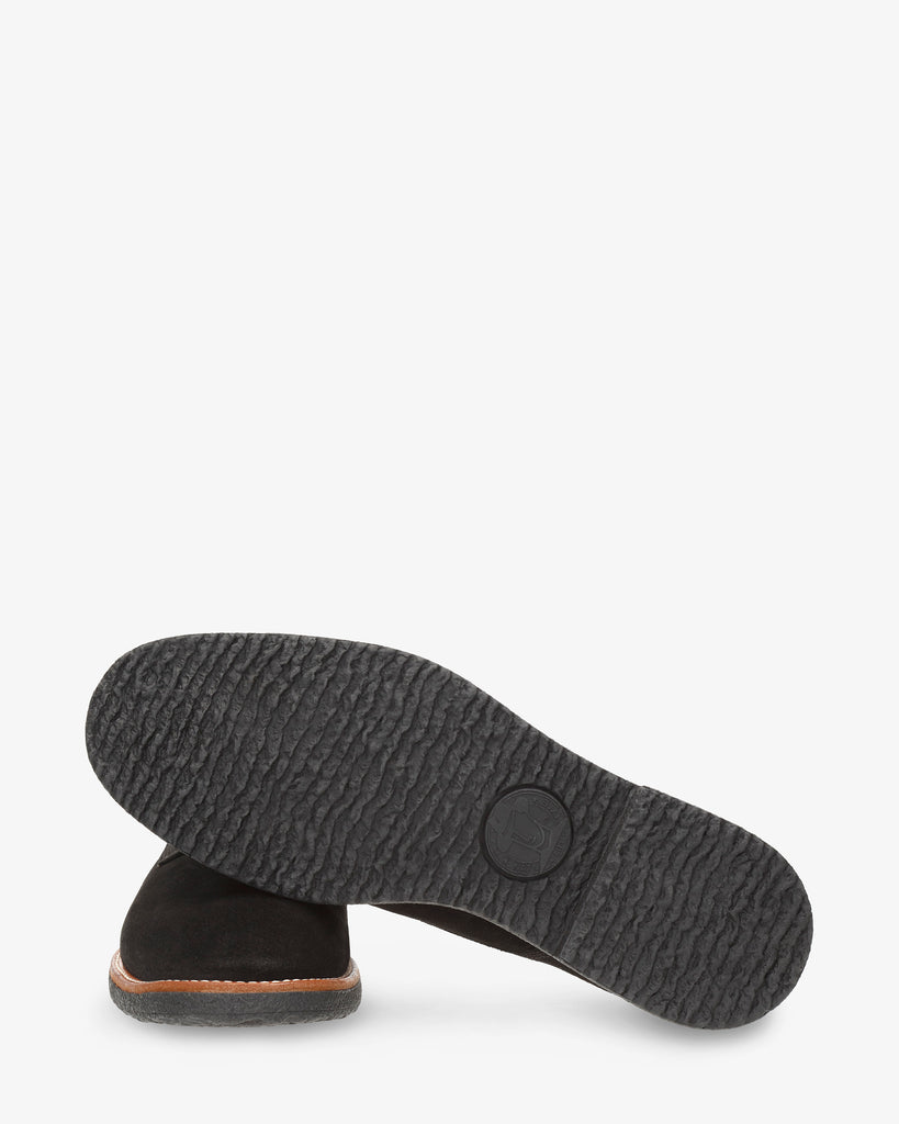 Gante zapatos de piel con forro interior de piel. negro