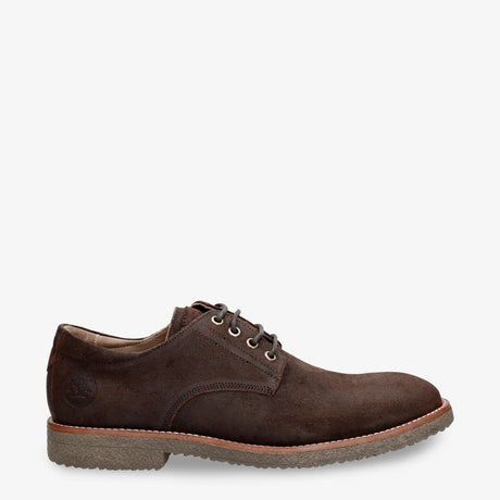 Gante zapatos de piel para hombre con forro interior de piel en color marrón con cierre de cordones marron