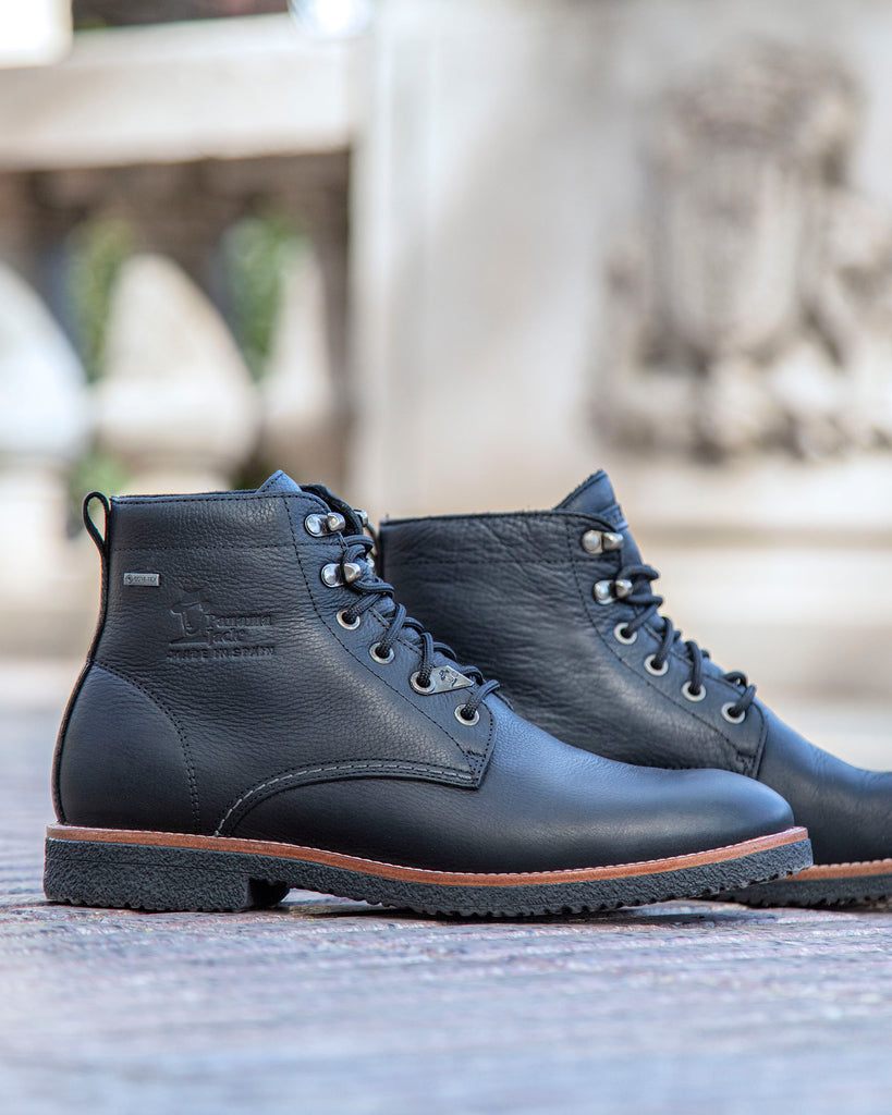 Glasgow Gtx botines de piel con forro interior de gore-tex®. negro