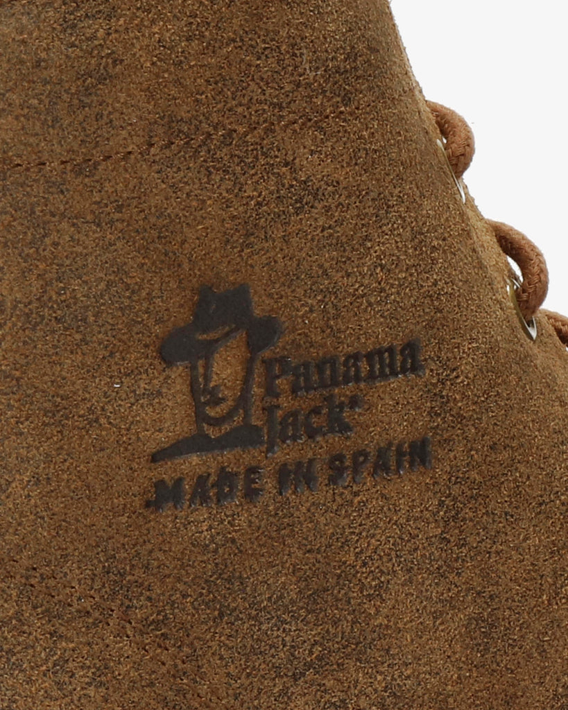 Glasgow Igloo botines de piel con forro interior de pelo natural. marron