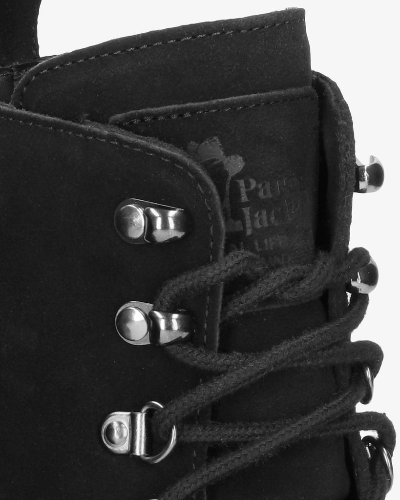 Hongkong botas de piel con forro interior de piel. negro