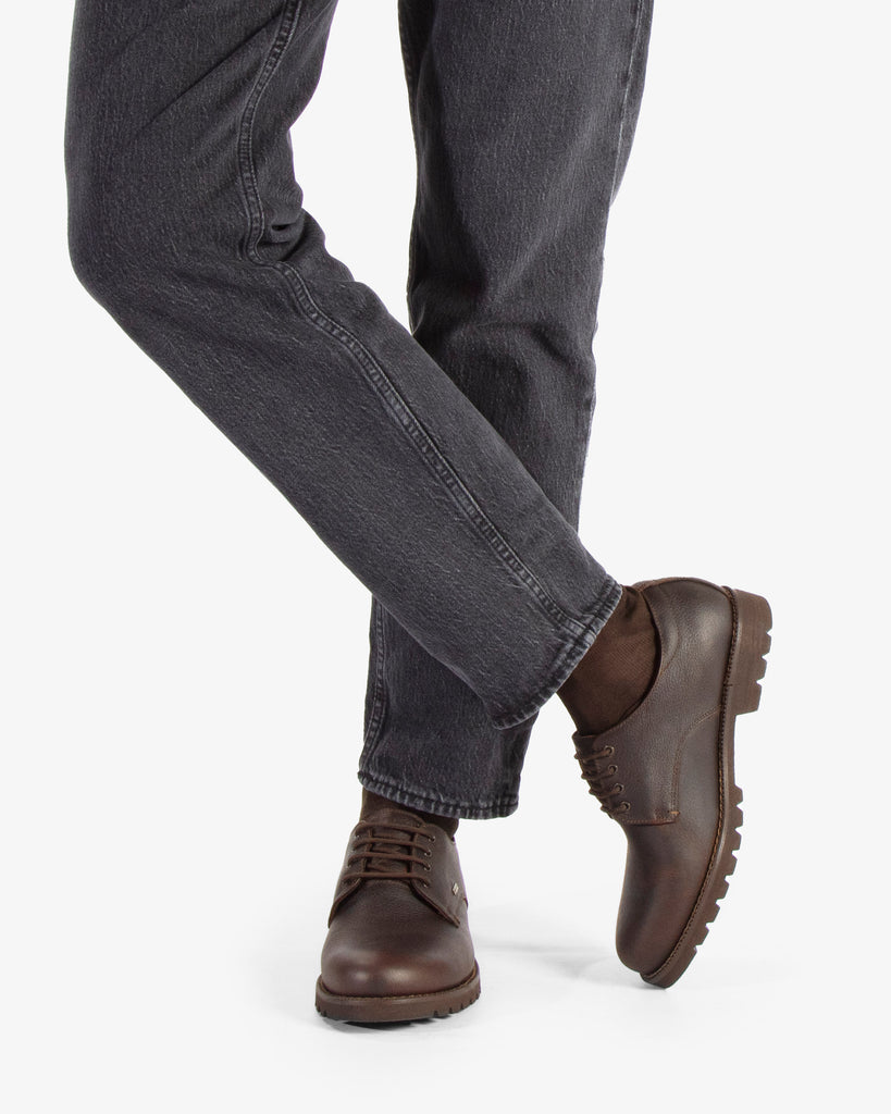 Jackson Gtx zapatos de piel con forro interior de gore-tex®. castaño