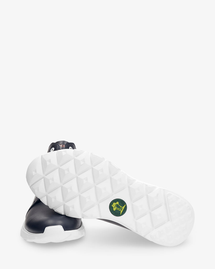 Jayden sneakers de piel con forro interior de piel. marino