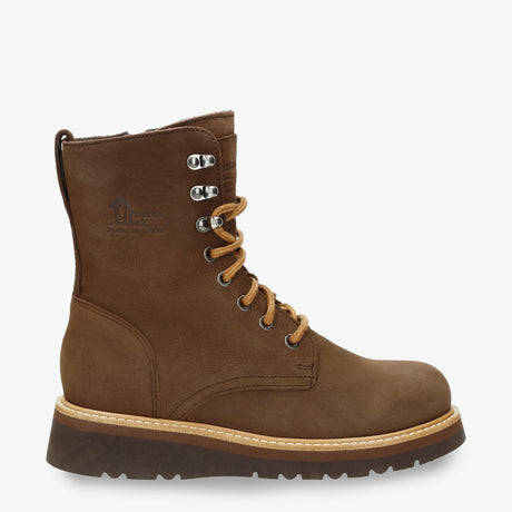 Keila botas de piel con forro interior de piel. marron