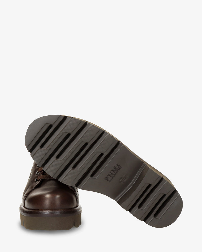 Liah zapatos de piel con forro interior de piel. marron