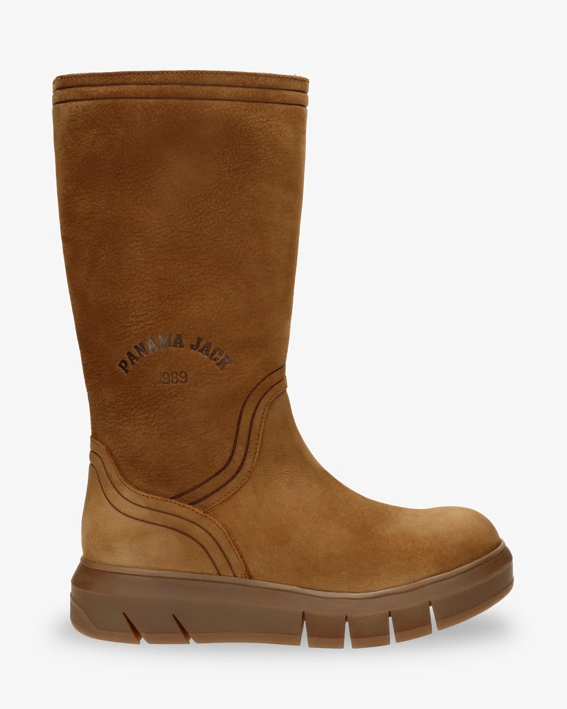 Neck botas de piel con forro interior de pelo. cuero