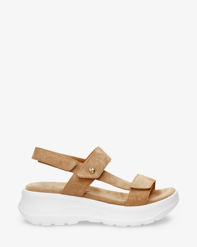 Noor sandalias de piel con forro interior de piel. cuero