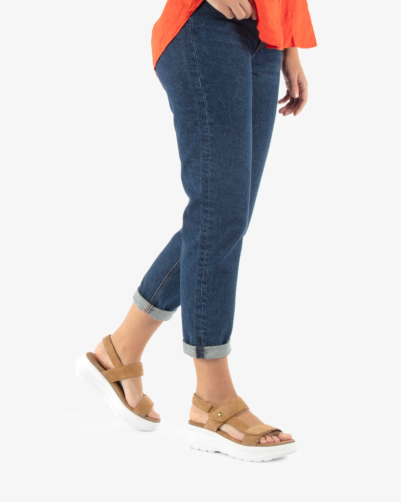 Noor sandalias de piel con forro interior de piel. cuero