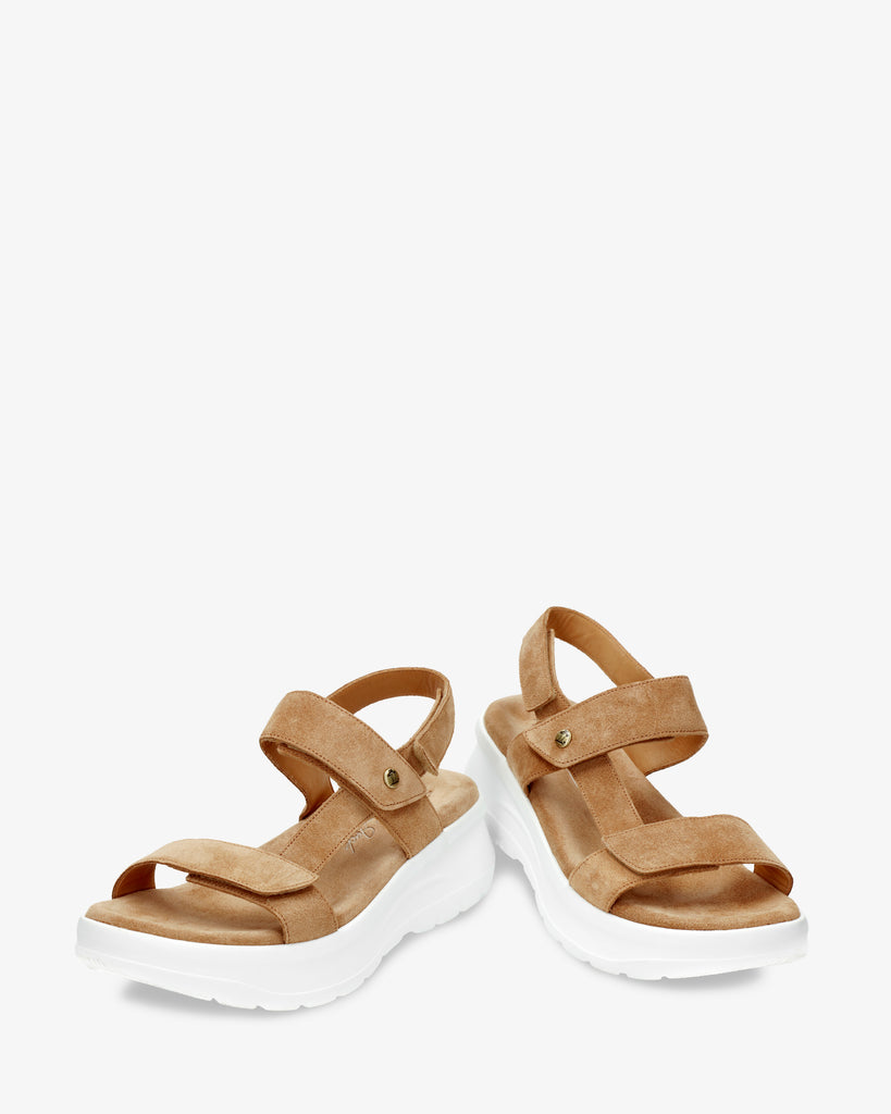 Noor sandalias de piel con forro interior de piel. cuero