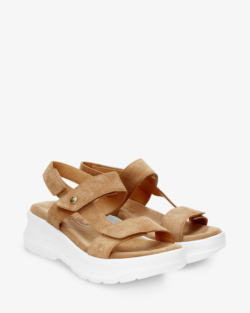 Noor sandalias de piel con forro interior de piel. cuero