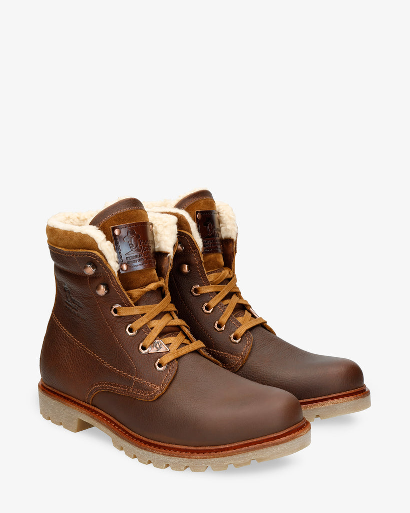 P03 Aviator botas de piel con forro interior de algodón. cuero