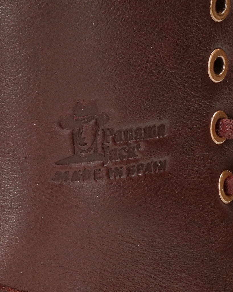 Padma botas de piel con forro interior de pelo. burdeos