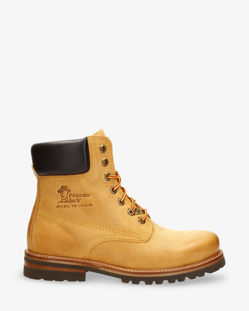 Panama 03 botas de piel con forro interior de piel. vintage