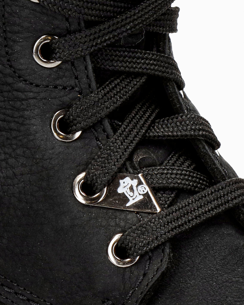 Panama 03 Igloo botas de piel con forro interior de pelo natural. negro