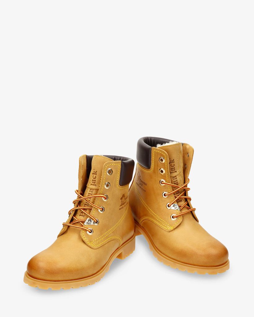 Panama 03 Igloo botas de piel con forro interior de pelo natural. vintage