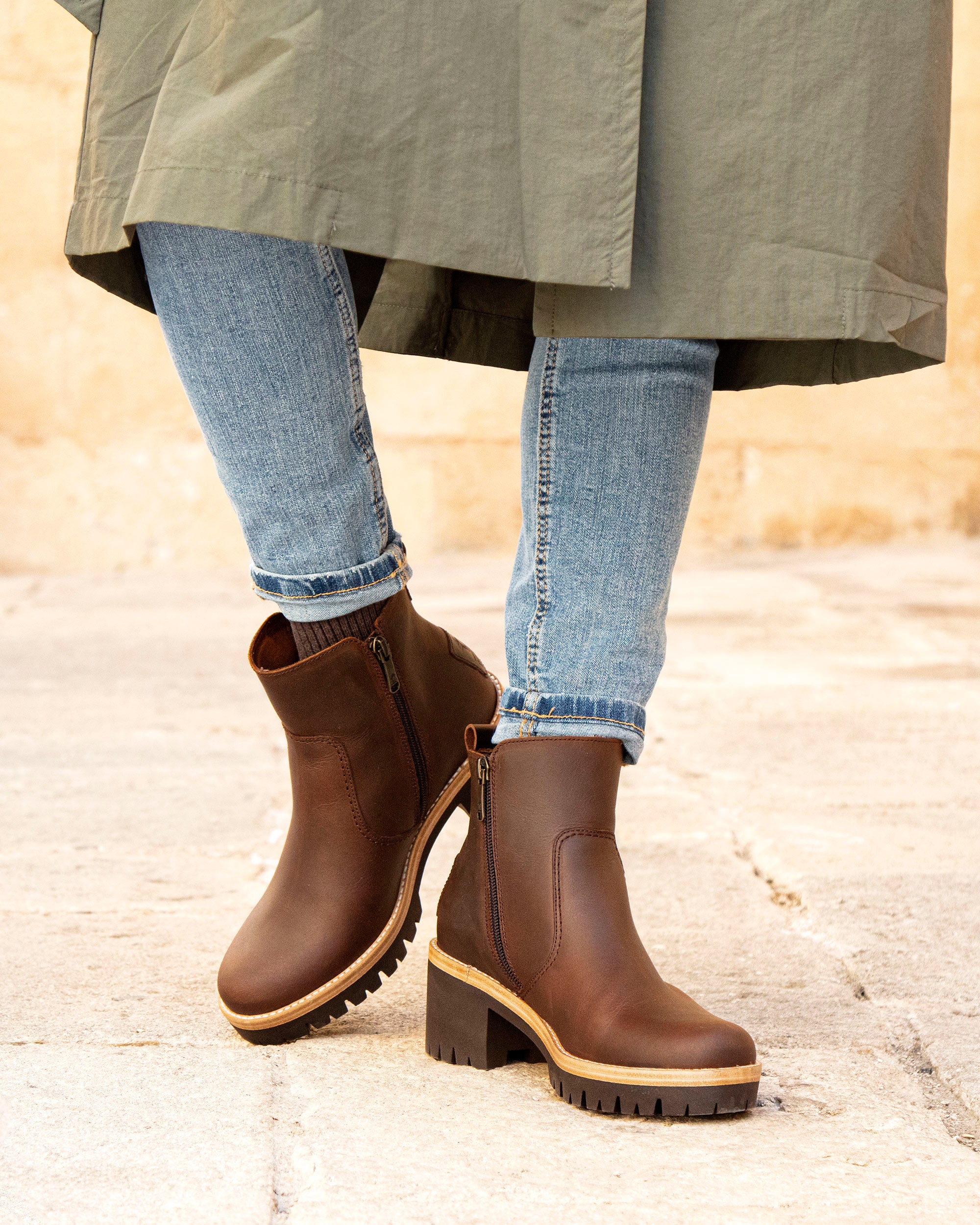 Panama Jack Pauline GTX B6 Damen Stiefelette - Gore-Tex Wasserdicht | 7,5cm Absatz Made In Spain