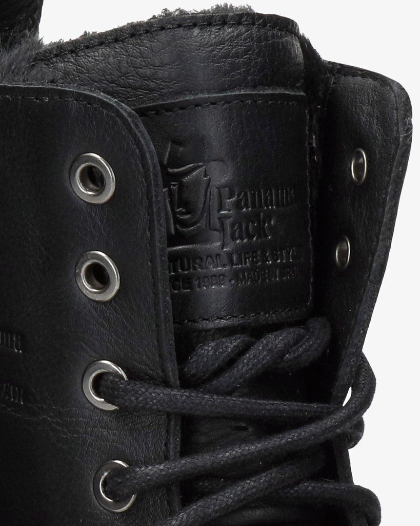 Renee botas de piel con forro interior de pelo. negro