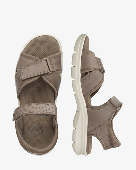 Sanders sandalias de piel con forro interior de lycra. taupe