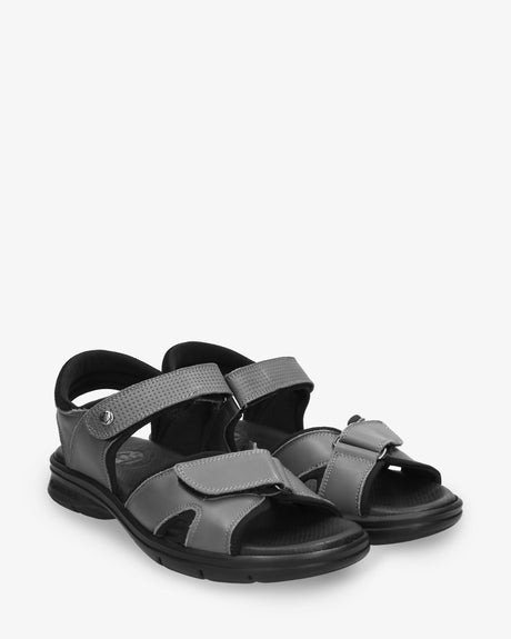 Sanders sandalias de piel con forro interior de lycra. gris