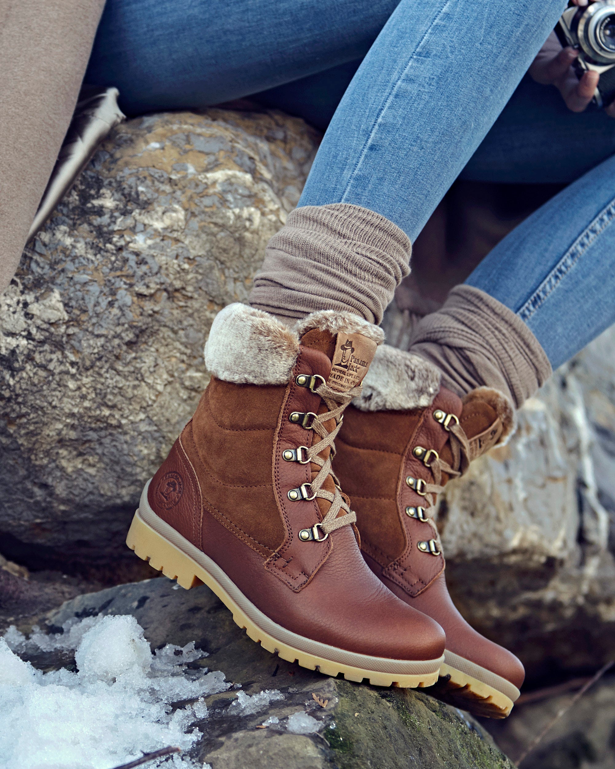 Lammfell GefÃ¼tterte Winterstiefel FÃ¼r Damen Momino Winterschuhe