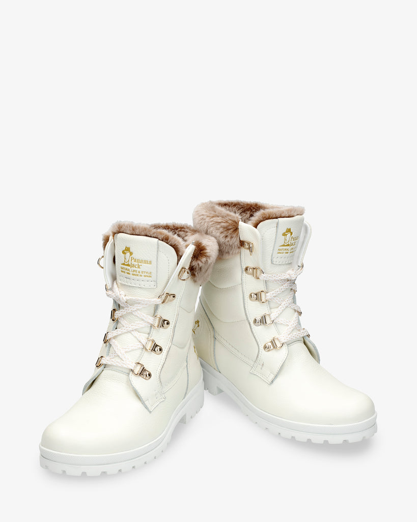 Tuscani Gtx botas de piel con forro interior de gore-tex® blanco