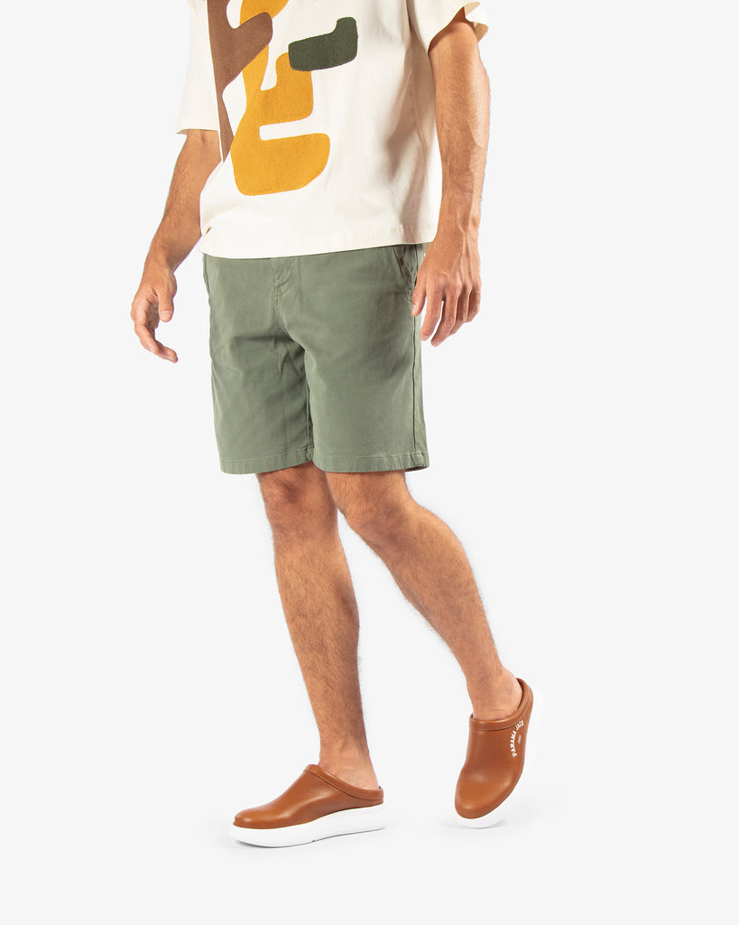 Yeray zueco de piel con forro interior de piel. cuero