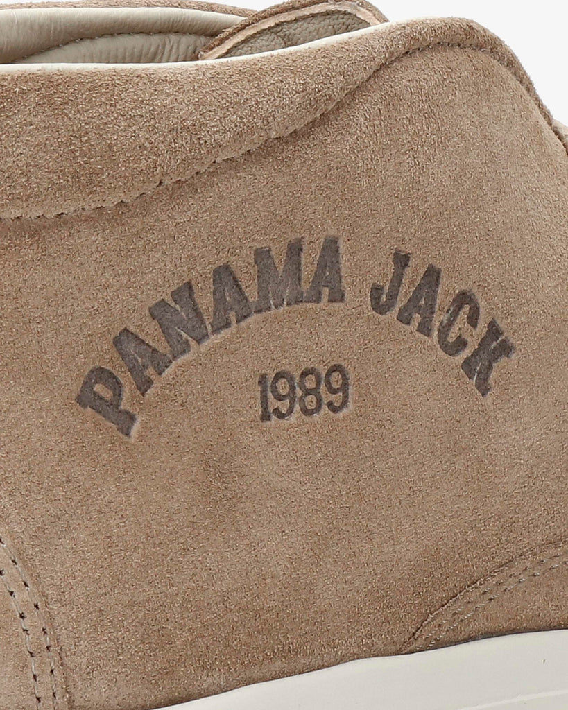 Yohana botín de piel con forro interior de piel. taupe